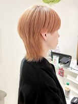 バブ バイネオリーブ(Bab by neolive)&nbsp;ピンクオレンジ　マッシュウルフ