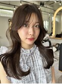 ミルクティーベージュグレージュダブルカラーブリーチカラー