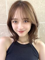 サンド 名古屋(sand)&nbsp;ボブ/レイヤーカット/髪質改善/ウェットヘア/オリーブベージュ