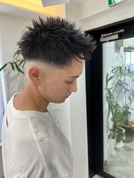 メンズラピス 栄店(Men's Lapis) アップバンクスキンフェードショート黒髪短髪