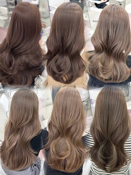 エヌアイ オモテサンドウ(ni omotesando) ブリーチなしで叶うミルクティーベージュ