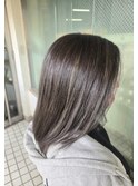 細ハイライト&カーキカラー