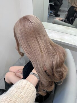ベレーザ 渋谷(BELEZA) 12228艶髪マロンベージュ韓国風巻きミルクティーベージュロング