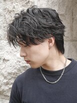 メンズフィール 南森町(MENS FEEL)&nbsp;■スペインカール/スパイキーショート/ブルーブラック/南森町