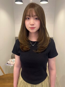 ラヴィズム 長岡店(LUVISM) 韓国/顔周りレイヤー/ダブルカラー/ベージュ/前髪新潟長岡宮関