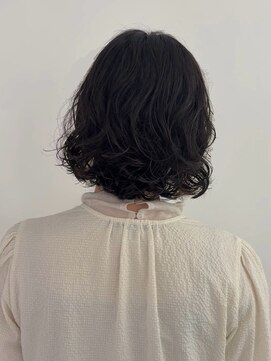 スペシウムバイアンバースデー(spacium by UNBIRTHDAY) ふわっとボブパーマ / ヤノミユウ