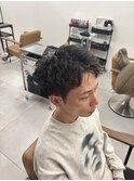スパイキーショートアクティブショートピンパーマ雰囲気ショート