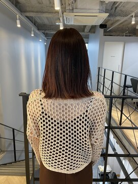 ヌープヘアーアイス(NUUP.hair ici) ★ブリーチなしアプリコットオレンジバーガンディワインレッド