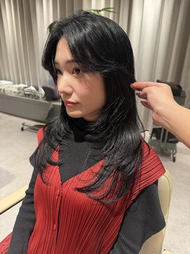 ノラギンザユー(NORA GINZA/U) 顔まわりカット顔まわりレイヤーカットハッシュカット