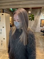 クレエ ヘアー デザイン(creer hair design)&nbsp;ダークアッシュ艶髪センターパートロングヘア20代30代40代