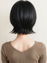 カバーヘア ブリス 大宮西口(COVER HAIR bliss)&nbsp;黒髪ショートボブ/くびれヘア/抜け感シースルーバング/小顔p大宮