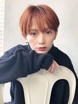 アルバム 渋谷パルコ(ALBUM)&nbsp;オレンジマッシュショート_ハイライトカラー_46908