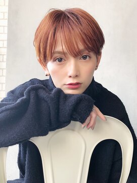 アルバム 渋谷パルコ(ALBUM) オレンジマッシュショート_ハイライトカラー_46908