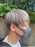 マッシュ/韓国マッシュ/シルバーベージュ/アッシュ/メンズヘア