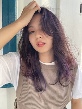 ブエナビスタ(BUENA VISTA) 顔まわりレイヤー/パープルカラー/グラデーション