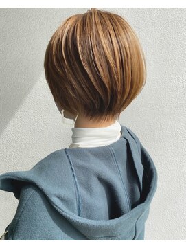 トリート 船堀店(TREAT) 丸みショート×淡色ベージュ