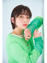 リトル 吉祥寺(little)&nbsp;暗髪前髪パーマボブ