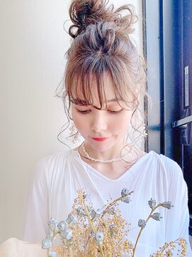 アイティー バイ アルバム 中野店(IT by ALBUM) ニュアンスアレンジ_チェリーブラウンフェミニンロング_8782