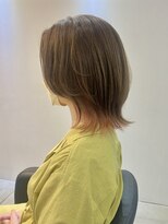 くびれボブフェイスレイヤーインナーカラー