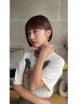 サンド 鹿児島中央(sand)&nbsp;黒髪/グレーベージュ/レイヤーロング/前髪パーマ[鹿児島中央駅]