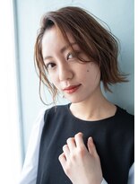 スウィート 小山店(Sweet)&nbsp;大人かきあげボブ/こなれヘア/外国人風カラー