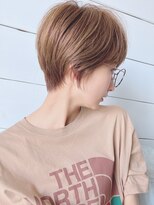 アエレ アヴェダ ゆめが丘ソラトス店(aere AVEDA)&nbsp;丸みショート×シアーカラー/ベージュ[ゆめが丘]