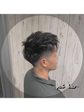 ピヴォヘアー(pivo hair) メンズカット シークレットハイライト フェードカット