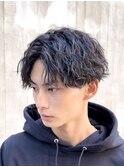 波巻きツイストスパイラルパーマ渋谷メンズマッシュパーマ