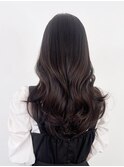秋色オリーブカラー透明感カラーウルフレイヤーロング_ba534041