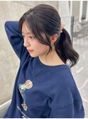 結んで可愛いレイヤースタイル/シアーグレージュ