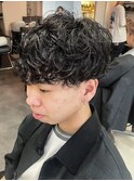 横浜シャドウパーマスパイラルパーマ波巻きパーマセンターパート