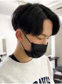 センターパート/ニュアンスパーマ/韓国/フェーザーパーマ/眉毛
