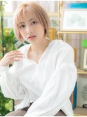 ハイトーンカラー韓国風小顔マッシュウルフh3志木20代30代40代