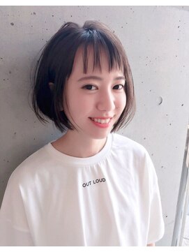 プラスワン 自由が丘(+ONE) 【＋ONE 自由が丘】ウエット束感ボブ
