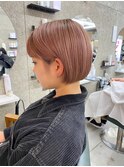 コンパクトボブ☆ペールピンク