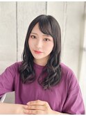 大人可愛いツヤ感ミックスカール