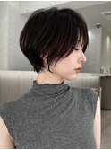 前髪ありショートヘア　40代50代60代　［#渋谷］