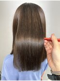 美髪_髪質改善_アッシュブラウン