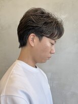 エリマバイフィフス 調布(elima by fifth) センターパートフェザーパーマニュアンスパーマスパイラル調布