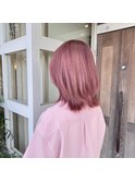 【浜松　美容院　ピンクベージュ】