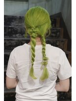 ヒカリス 中崎店(HIKARIS)&nbsp;キミドリ/ハイトーン/大阪梅田/中崎町/ブリーチ/ヘアアレンジ