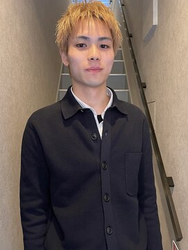 ヨハク メンズ 大阪梅田中崎町(yohaku メンズ) 【misaki】スパイキー×ハイトーンベージュ