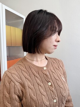 ソルバイシェス(SOL by shes) 重たくなりがちなぱつっとボブを艶ボブに♪