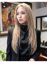 グッドフェローズ キタホリエ(GoodFellas kitahorie) レイヤー×ハイトーン透明感ロングヘアブリーチデザインカラー