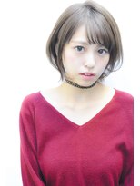 大人可愛いトップふんわりひし形ショートボブヘア中村清彦