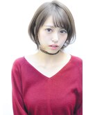 大人可愛いトップふんわりひし形ショートボブヘア中村清彦