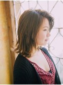 大人☆ダークブラウン☆伸ばしかけボブ【橋本/東橋本/JR橋本】