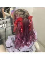 あみかけハーフツイン　＠ヘアセット
