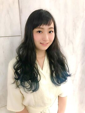 ヘアアンドメイク オプシス(Hair&Make OPSIS) 毛先で遊ぶ◎ 鮮やかブルーの裾カラー”♪