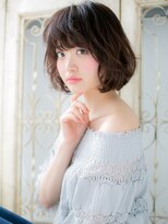 クオーレ ヘア アンジュ 水戸店(CUORE HAIR ange)&nbsp;*ange水戸*…ブラウン系カラー☆ゆるふわフェミニンボブa